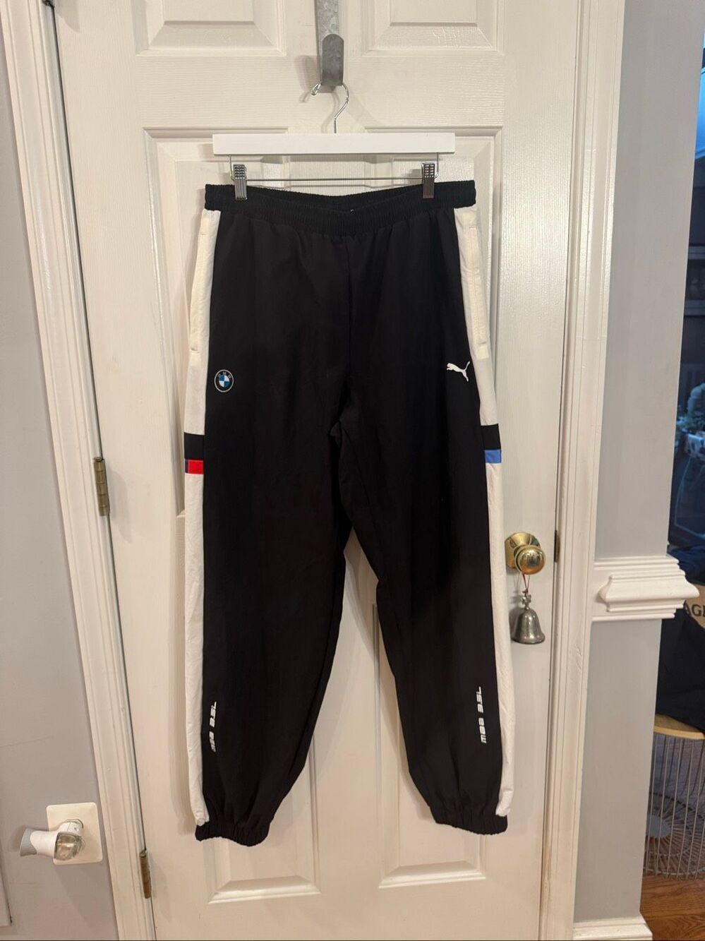 Puma Motorsport BMW Black & White Track Pant Sz L NWT